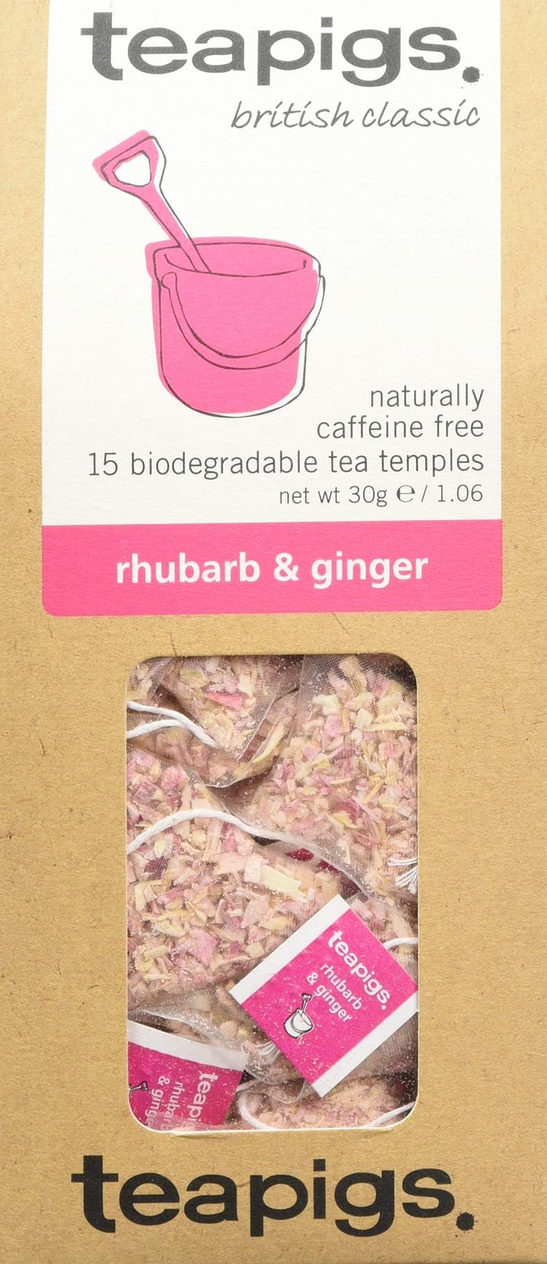 teapigs Rhubarb & Ginger 15 sachets
