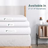 Vesgantti 4 Inch Memory Foam Mattress Topper King Gel Bamboo Charcoal Infused view 6