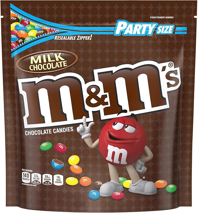 M&M'S Milk Chocolate Candy Party Size 42Ounce Bag Amazon.ca Grocery