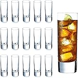DeeCoo Heavy Base Shot Glass Set Bulk, Whisky Shot Glasses 2 oz, Mini Glass Cups For liqueur, Double Side Cordial Glasses, Te