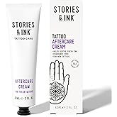 Stories & Ink Tattoo Care | AFTERCARE CREAM for Fresh Tattoos | Soothing Moisturizer to Calm Itchy, Irritated New Ink | Ultra-Gentle Tattoo Healing Balm, Fragrance-Free, 60 mL / 2 Fl Oz