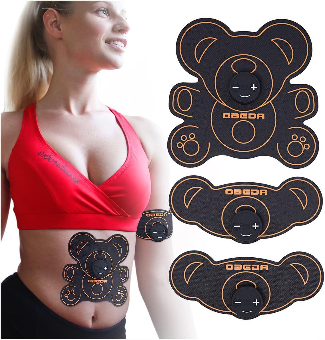 OleOletOy Abs Muscle Toner, Ultimate EMS Abdominal Workout for Men and Women with Gel Pads for Exercise, Portable Fitness Trainer for Abdomen, Arm and Leg