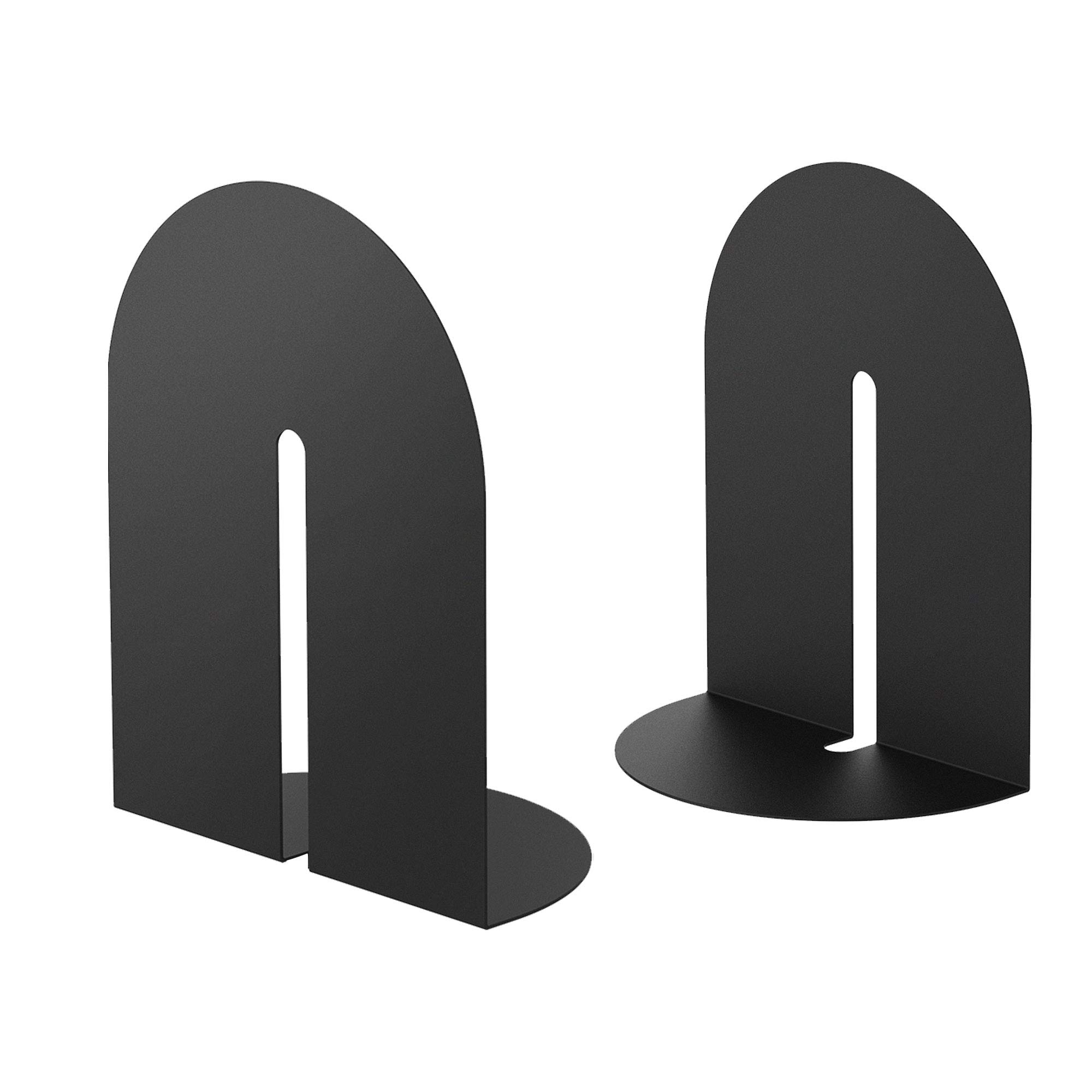 Ondeam Runway Bookends for Books,1 Pair Metal Arch Fashion Simplicity Book Holders for Office Shelves Home Kitchen Adults