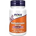 NOW Supplements, Nattokinase 100 mg (from Non-GMO Soy) with 2,000 FUs of Activity, 60 Veg Capsules