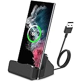 USB C Phone Dock Station for iPhone 15/16, Galaxy, Google Pixel, LG, HTC &amp; More, Phone Charging Stand Cradle for Desk Nightstand, USB C Charging Dock Stand for Switch/Switch Lite