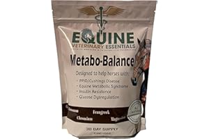 EQUINE VETERINARY ESSENTIALS MetaboBalance Equine Metabolic Support Supplement | Helps Manage Laminitis, PPID & Insulin Resistance | Natural Horse Formula for Blood Sugar & Hormonal Balance | Daily Powder