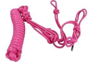 Rope Halter Multi Knots Adjustable Horse Halter, Durable Polyester Training Halter for Daily Use and Groundwork, with Secure 