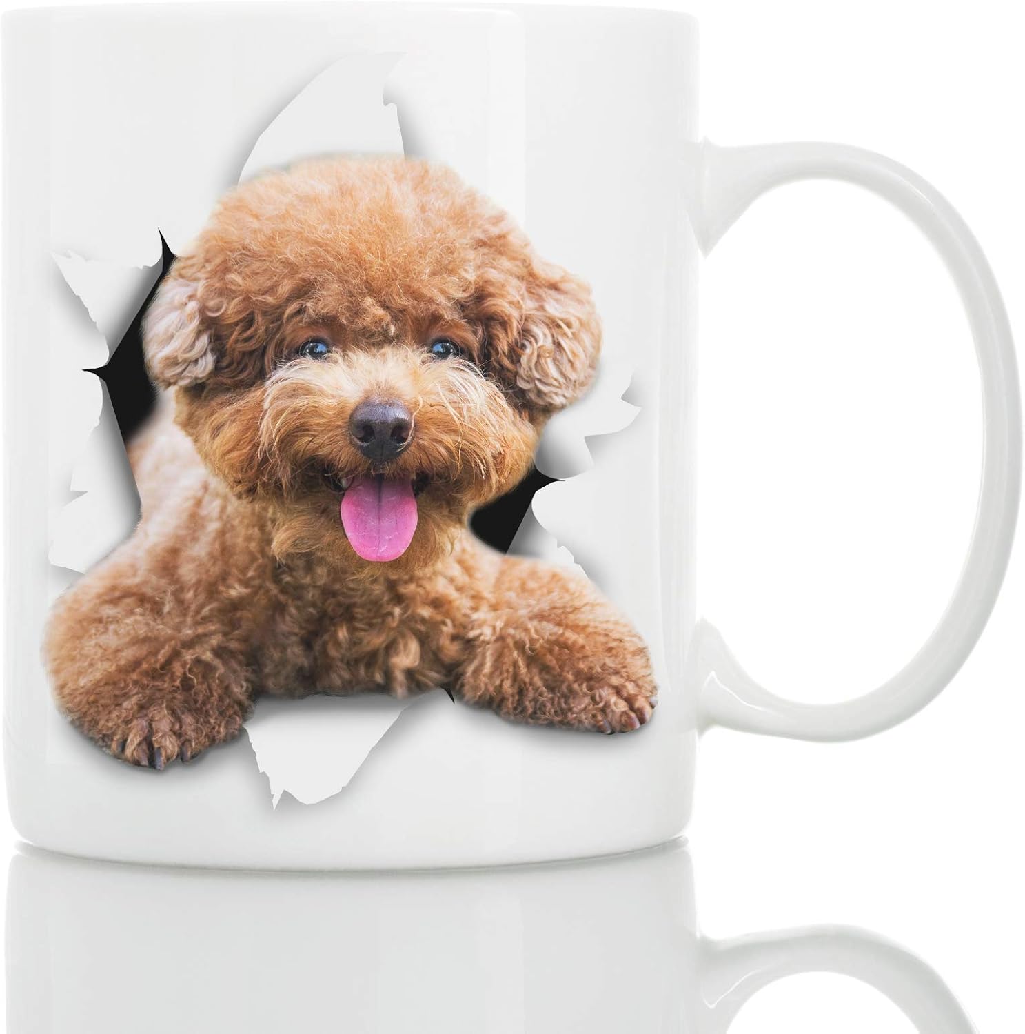 3d dog mug
