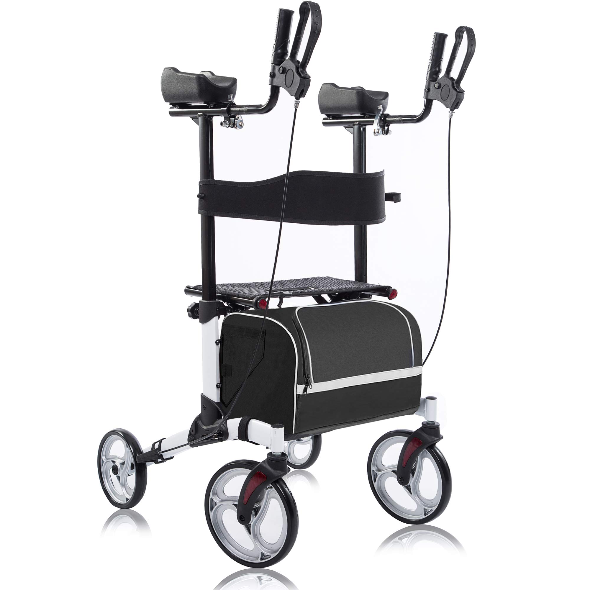 BEYOUR WALKER Upright Rollator Walker Euro Style Stand Up Walking Aid