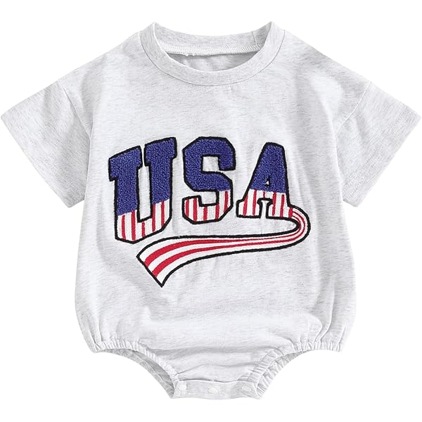 Amazon.com: Twopumpkin Baby 4th of July Outfit Boy Girl Newborn