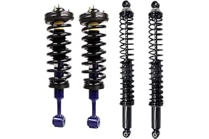 NEWPARTS Front Struts Coil Springs & Rear Shocks Monroe Kit for Ford F-150 Mark LT 4WD