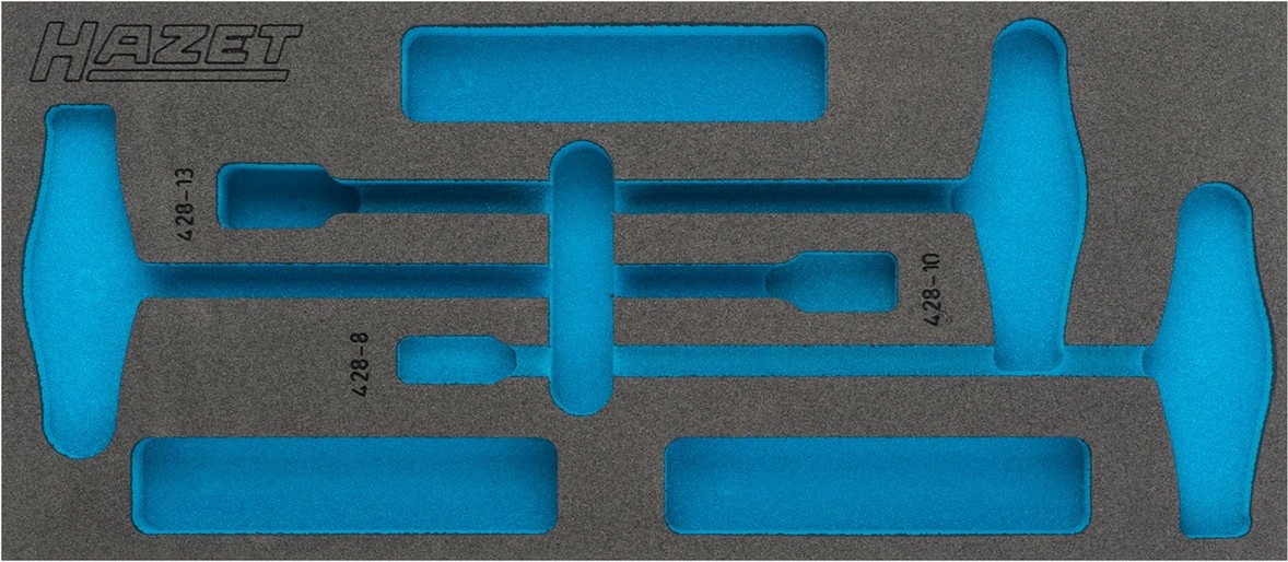 HAZET 163-382L 2-Component Soft Foam Insert - Multi-Colour