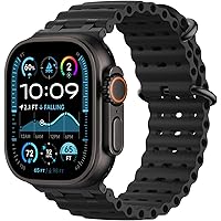 【新品・箱なし】純正 49mmオーシャンバンド・ネイビー（ナチュラルチタニウム） Apple Watch Ultra 2 (GPS + Cellularモ‍デ‍ル) - 49mm