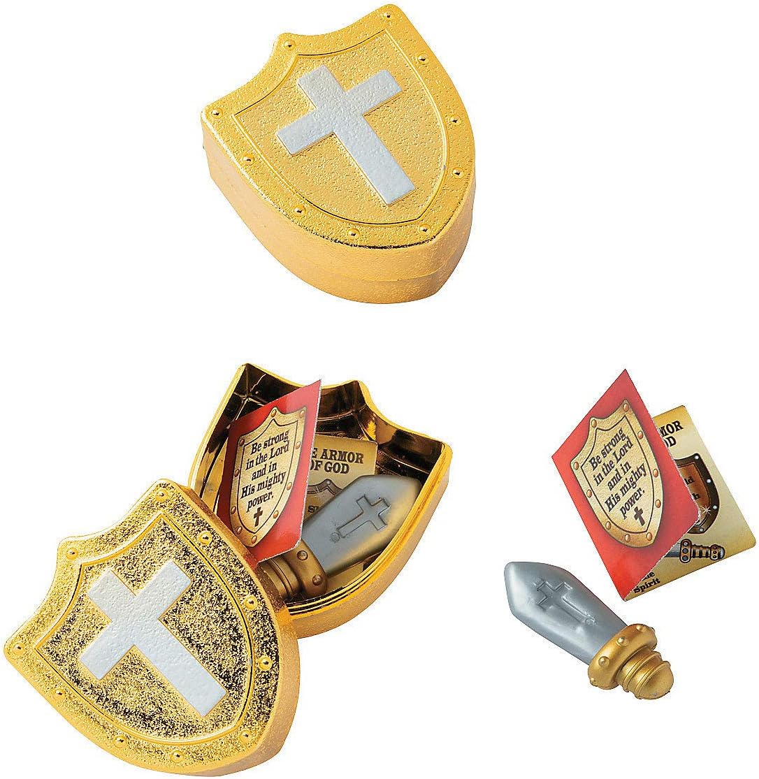 ARMOR OF GOD FILLED EGGS Party Supplies 12 Pieces Toys