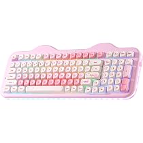 YUNZII C98 Cute Cake Wireless Mechanical Keyboard (Pink, Candy