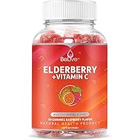 Elderberry Gummies with Vitamin C - Double Strength Elderberries Extract - Zinc, Multivitamins, B-Complex - for Immune Suppor