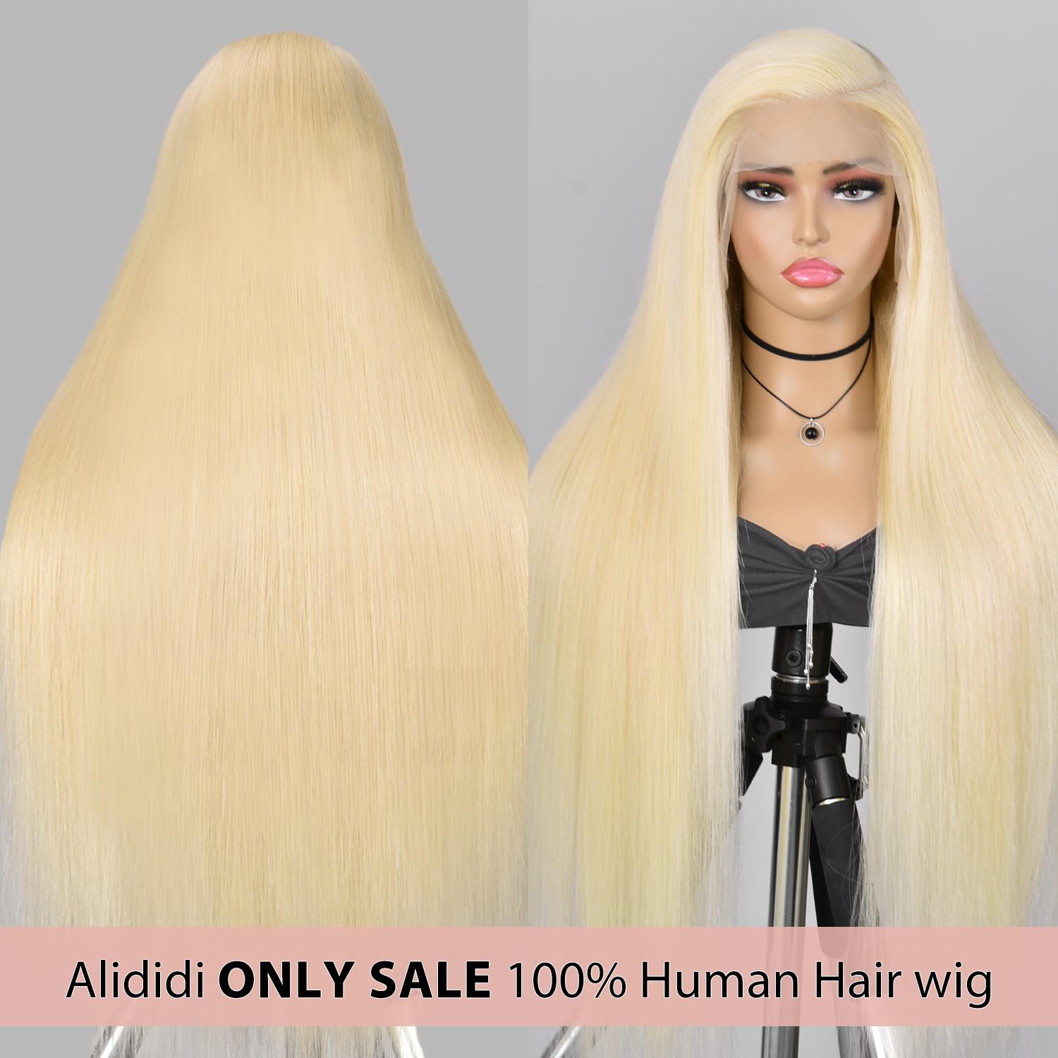 Alididi 30Inch 613 13x6 Lace Front Wig Human Hair 200 Density 613 Lace Front Wig Human Hair Blonde Wig Human Hair Straight Lace Frontal Wig Human Hair Pre Plucked With Baby Hair (613 Blonde Wig)