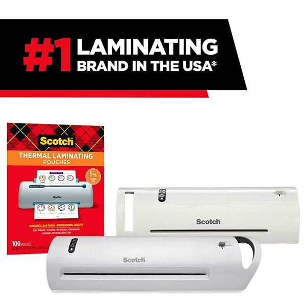 SCOTCH MATTE THERMAL LAMINATING POUCHES, ULTRA CLEAR WITH MATTE FINISH, LETTER SIZE 8.9 IN X 11.4 IN, 50-PACK