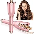 Goinsound Automatic Curling Iron Ceramic Hair Curler 1 Inch | Auto Self Rotating Easy Curling Wand Anti-Scald & Tangle-Free for All Hair Styling | Electric Dual Voltage