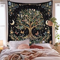 Jhdstore Tree of Life Tapestry for Bedroom Wall