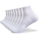 KC-TAHO Men's Quarter Athletic Cotton Socks 8 Pairs
