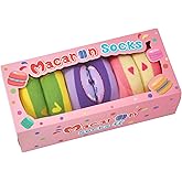 AGRIMONY Funny Donut Macaron Socks Box for Women Girls Teens - Fun Novelty Cute Funky Cotton Socks Birthday Christmas Gifts