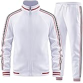 dioxoib Men Track Suits Sets Long Sleeve Full-zip Sweatsuit Active Jackets and Pants 2 Piece Outfits