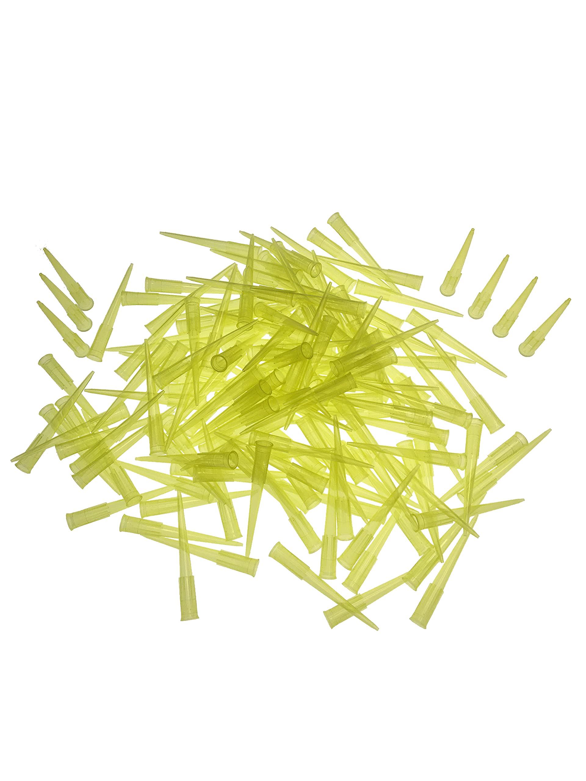 Laboratory 200μL Lab Liquid Pipette Pipettor Tips 1000 Pcs/bag, Clear Yellow