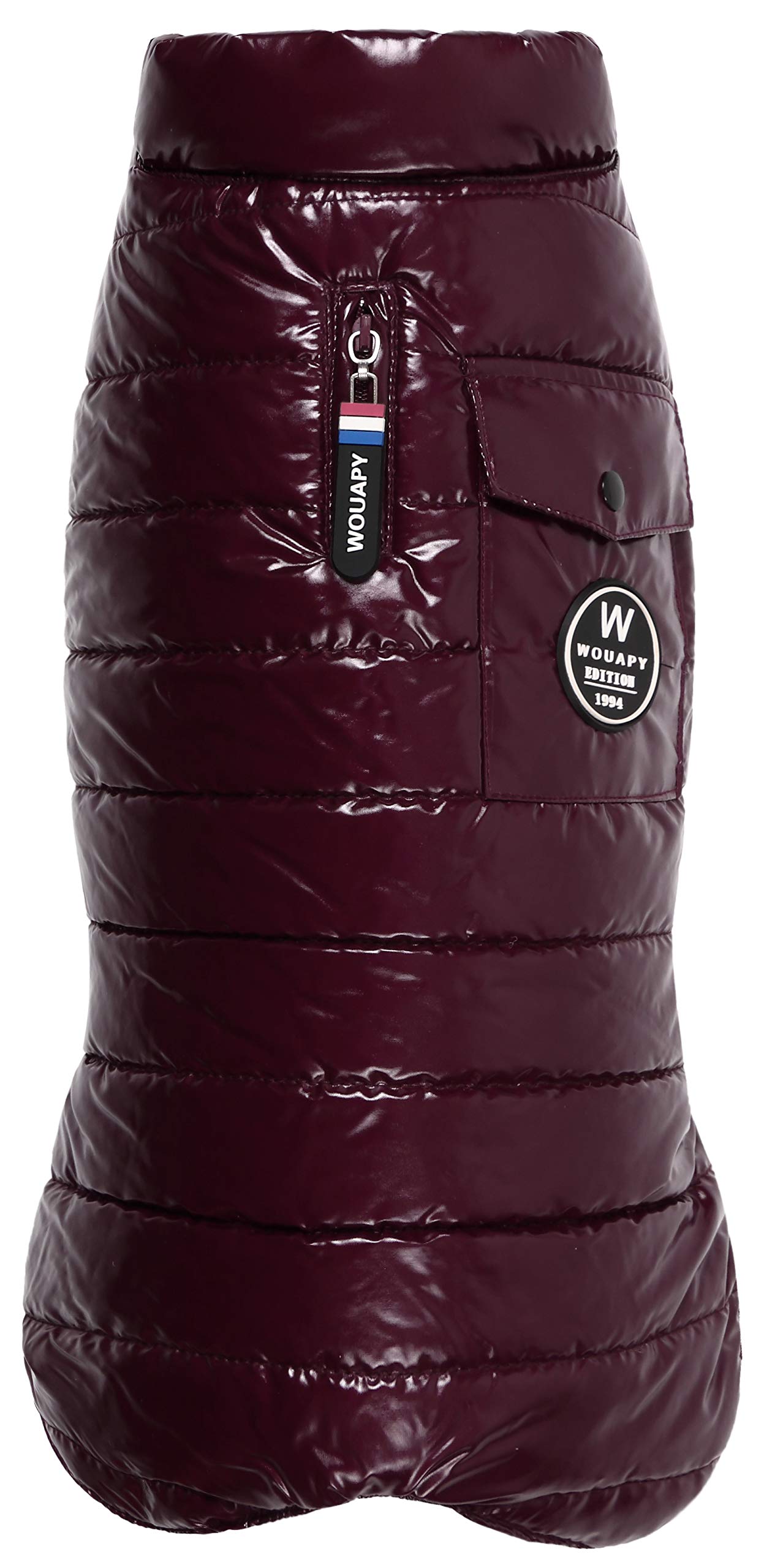 Wouapy Purple Puffer Jacket, Size 23, Purple Down Jacket Made for Dogs for Dogs