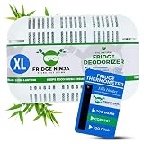 XL Pack of Refrigerator Deodorizer Odor Eliminator – Better than Baking Soda - Refrigerator and Fridge Smell Eliminator – Freezer Deodorizer Odor Eliminator for Refrigerators, Coolers, and Lunch Boxes