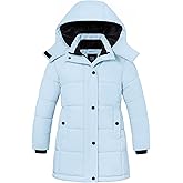ZSHOW Girl's Winter Coats Hooded Outerwear Puffer Jacket Waterproof Warm Long Parka