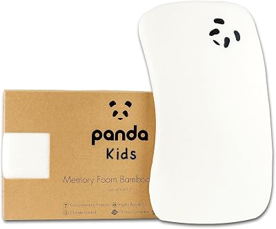 Panda Kids Memory Foam Bamboo Pillow 45 x 25 x 3cm Orthopaedic