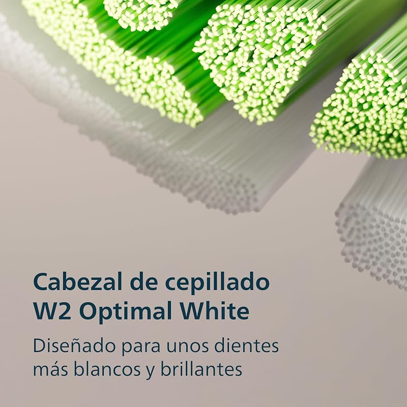 Sonicare Serie 3100 - Cepillo dental sónico, sensor de presión, 3 niveles de intensidad, EasyStart, SmarTimer, autonomía de 14 días, estuche, blanco, pack doble, HX4072/41, [Nuevo]