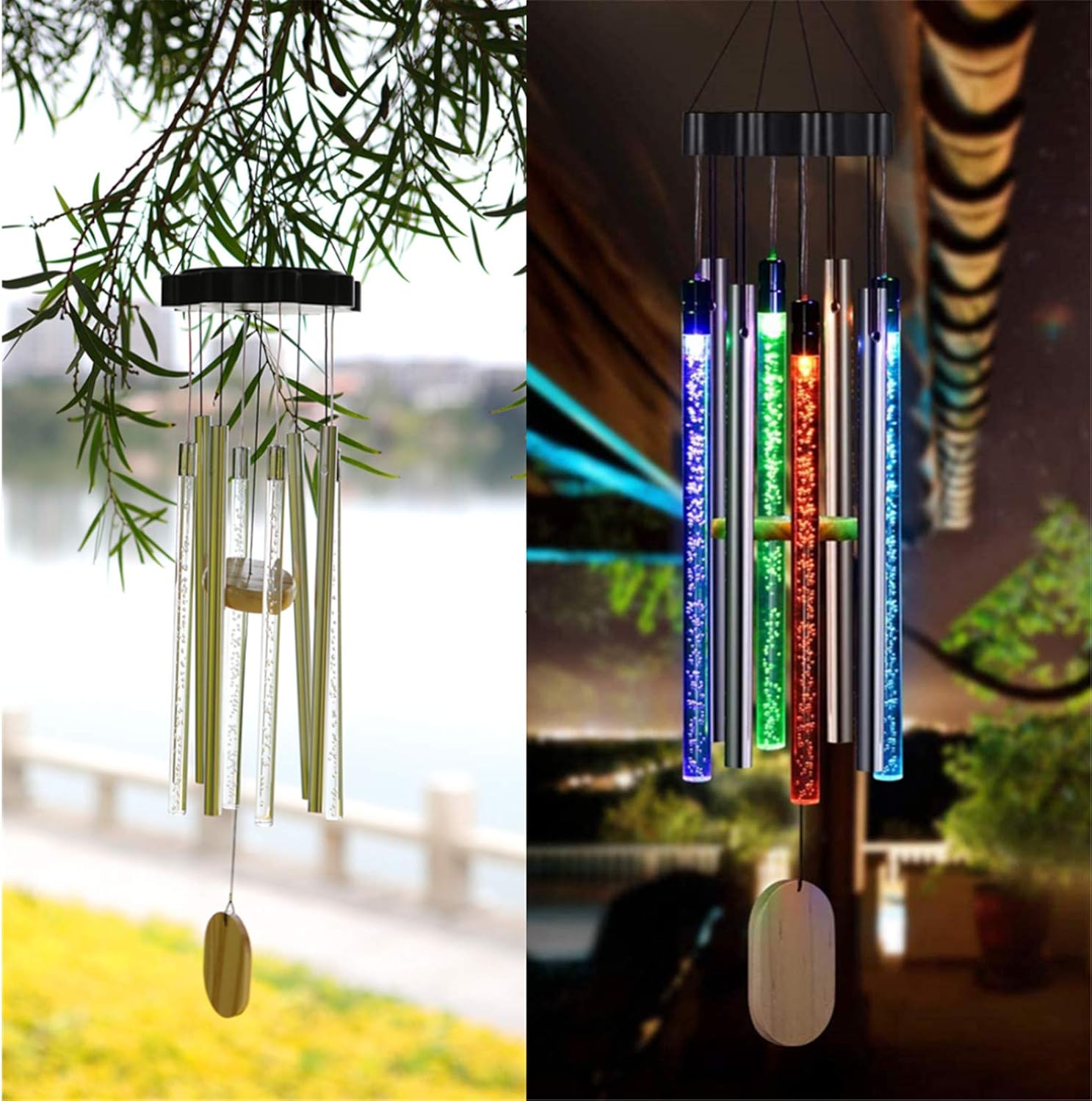XINGTONG Solar Wind Chimes Outside Solar Wind Chime Outdoor Musical