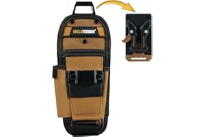 MELOTOUGH Small Tool Pouch with Quickc Release Belt Clip,Tool Belt Pouch with Electrician Tapemeasure Clip, Mini Work Organiz