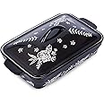 Wisenvoy 9x13" Ceramic Baking Dish - Hand-Painted Floral Design