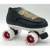 Uniq Era Quad Speed Jam Roller Skates, ABEC7 Bearings | Removable tongue flaps, ABEC7 precision bearings, 62mm indoor speed wheels, lightweight composite outsole