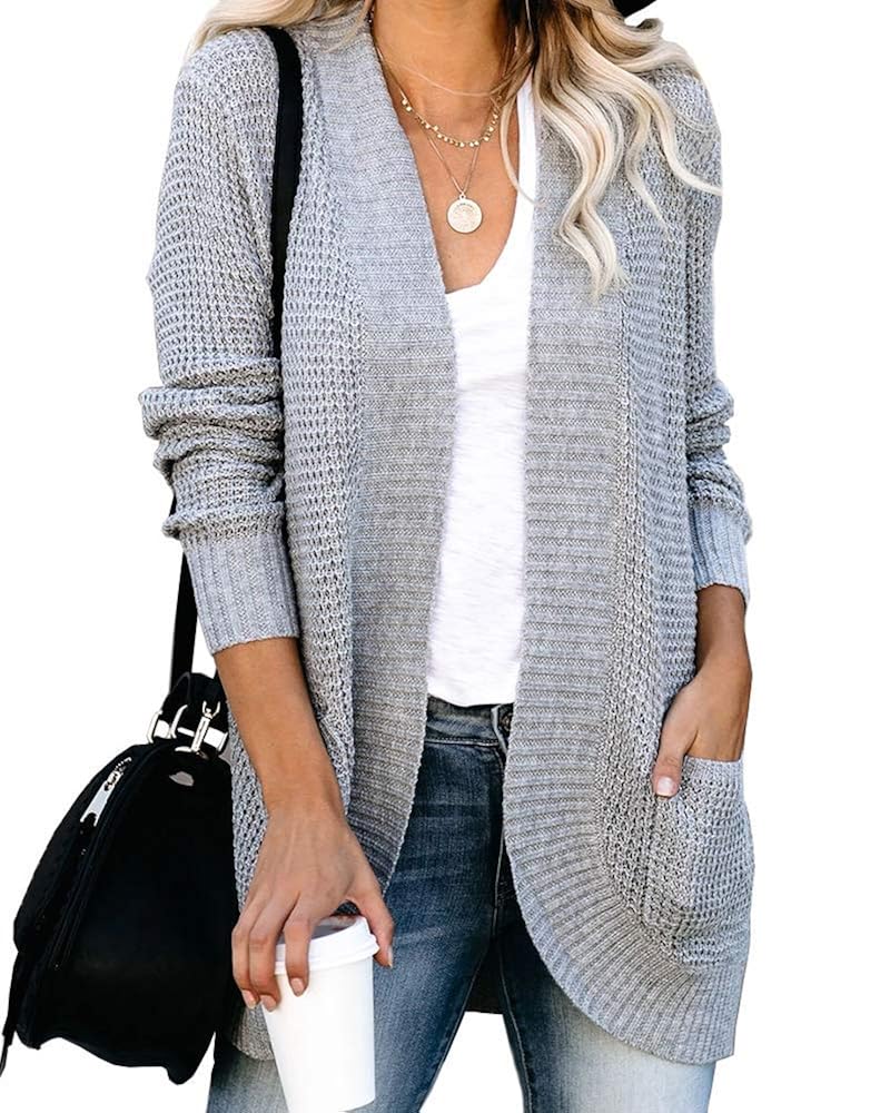 Buy Oversize Chunky Knit Cardigan for Women, Lady Vintage Fall/Winter Outfit, Casual Lazy Style 