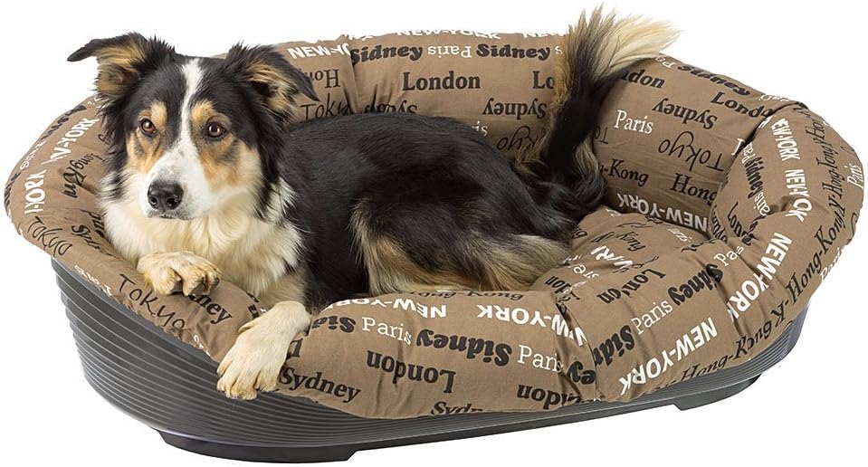 Ferplast Plastic Dog Bed, Cat Bed with Cushion SOFA' 6 in Washable Cotton, Dog Bed with Padded Cushion - Image 3