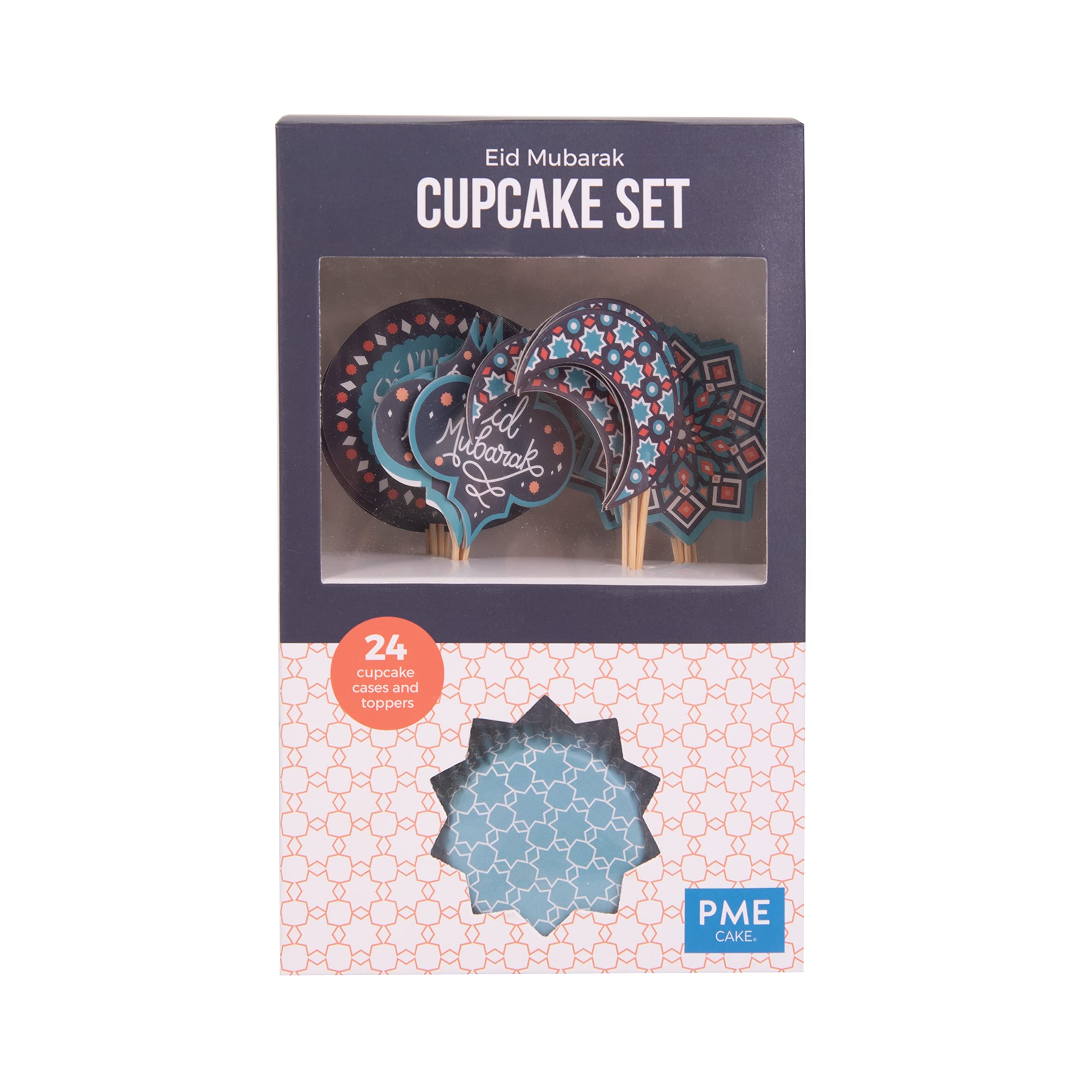 PME Cupcake Set - Eid Mubarak, Set of 24