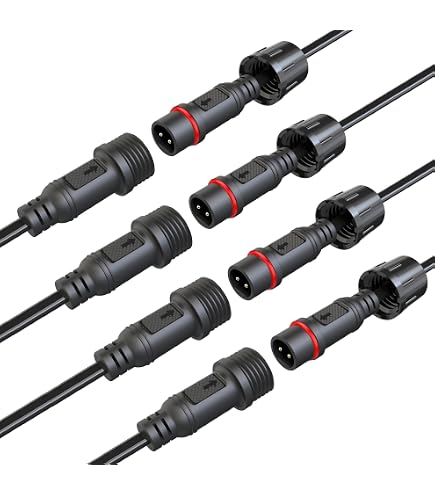 2 Wire Connector 20-Pack Waterproof 2-Pin Electrical Connectors