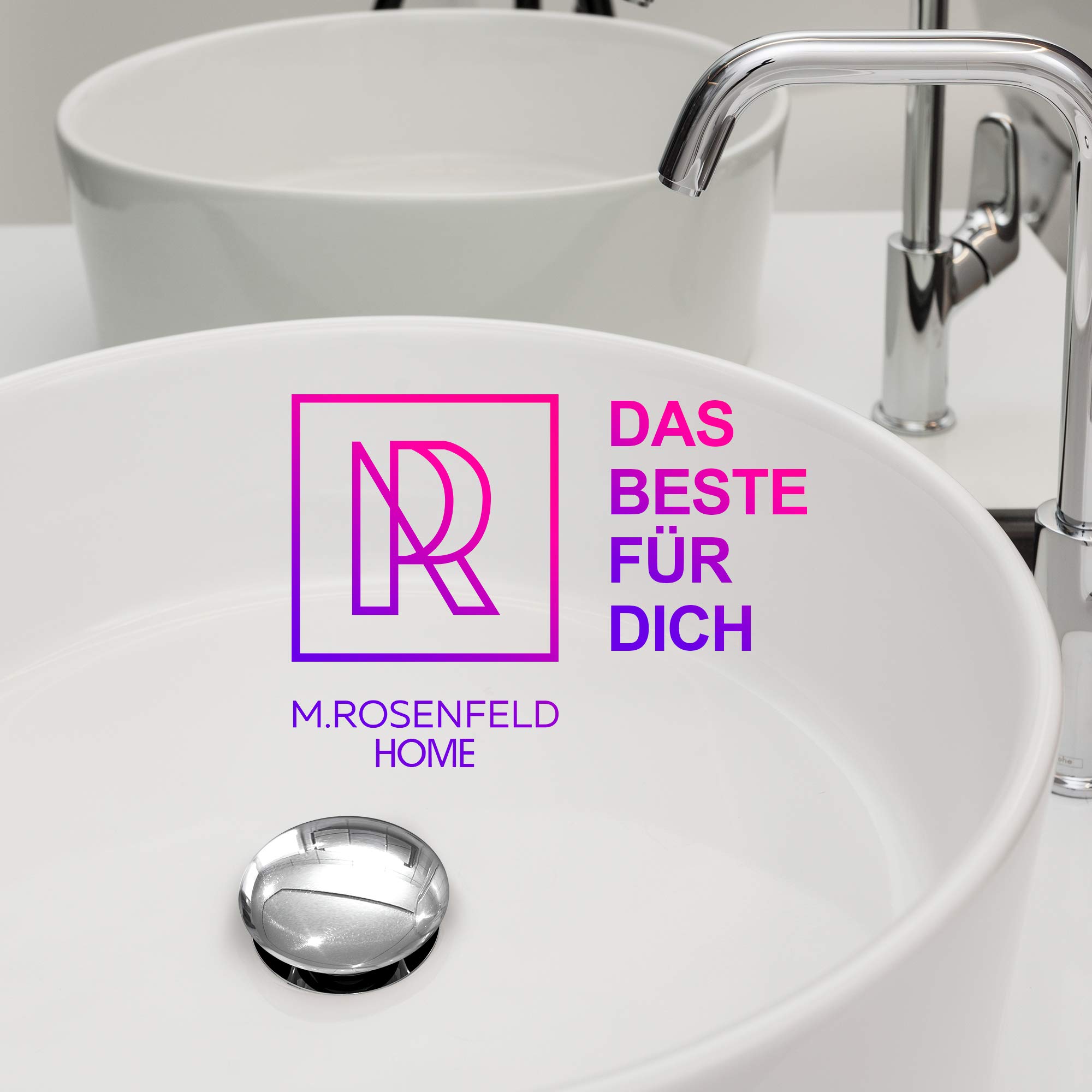 Premium Waschbecken Abflussgarnitur mit Überlauf - für Waschbecken & Waschtisch, Chrom Pop Up Ventil, Universal Ablaufventil Ablaufgarnitur aus Messing - Einbau mit Anleitung ohne Werkzeug