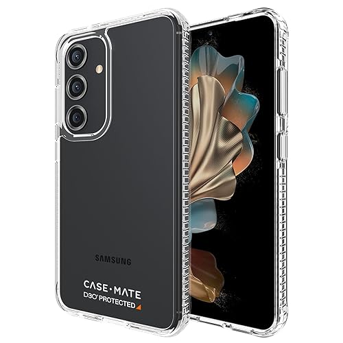 Case-Mate Tough Clear Samsung Galaxy S24 Case [16ft D3O Drop Protection] [Wireless Charging Compatible] Phone Case for Samsung Galaxy S24 [6.2"], Anti Yellow, Anti Scratch, Shockproof Materials, Slim
