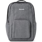 JIAurindic Laptop Backpack, 15.6 Inch Business Travel Backpack, Water-Resistant Computer Bag for School, College, Office, Daily Commuting, Minimalist Daypack for Men &amp; Women (Grey)