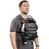 TBG - Mens Tactical Baby Carrier for Infants and Toddlers 8-33 lbs - Compact (Black Camo)
