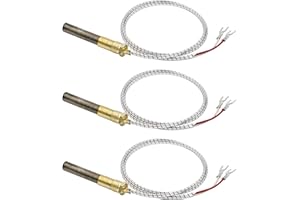 RURBRIN 36” 750mv Thermopile Fit for Heat Glo Heatilator, 750℃ Millivolt Thermocouple Replace for Fireplace Parts Q313A, Suitable for Stove Gas Ovens/Gas FirePlace/Water Heater/Gas Fryer Cluste (3PCS)