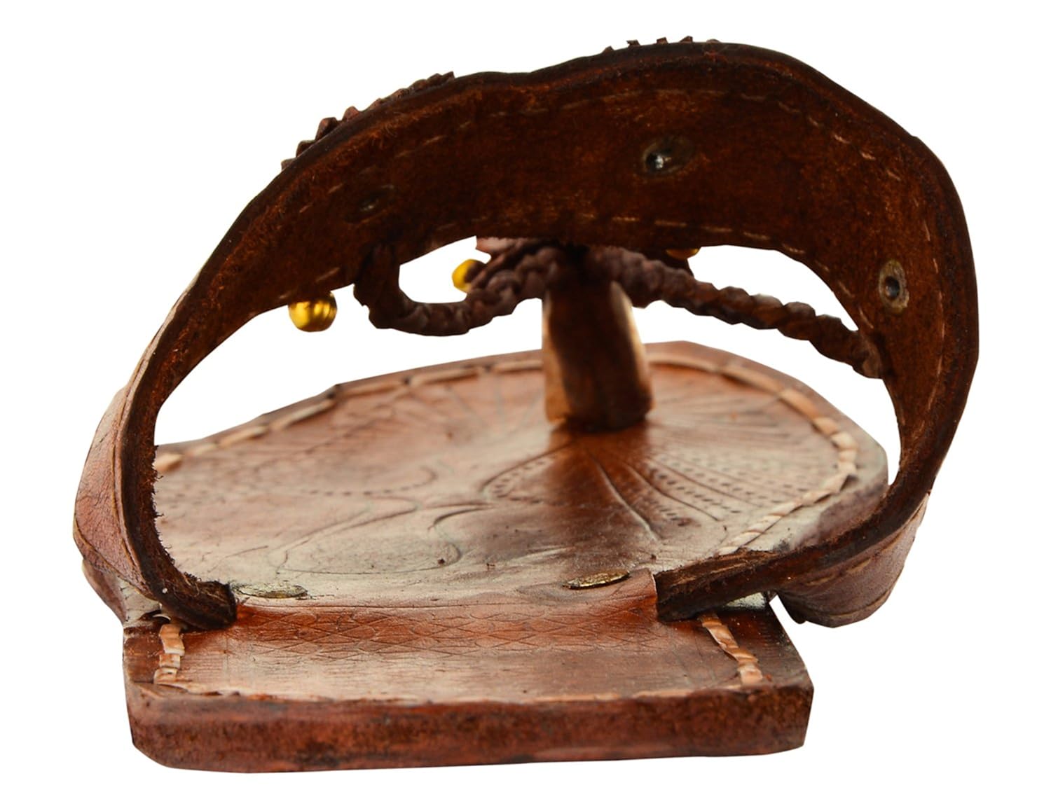 ampereus women's brown leather kolhapuri