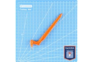 Gyro-Cut PRO Craft Cutting Tool with 45˚ Deep Cut Tungsten Carbide Blade - Crafting Knife with Rotating Blade for Midweight Materials, Precision Curves and Corners for Crafting & Stencils