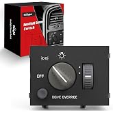 Nilight Headlight Dimmer Switch for 1995-1999 Chevy Tahoe Silverado1500 GMC | 1995 1996 1997 1998 1999 2000 C1500 C2500 K1500 K2500 Suburban Astro Yukon Safari Cadillac Escalade Yellowish LED Light