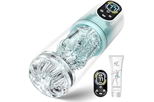 Automatic Male Masturbator Sex Toys for Men, Penis Pump with 7 Sucking & Vibrating & Thrusting & Rotating & Licking, Mens Sex